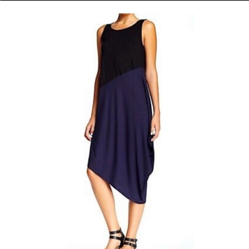 Eileen Fisher color block dress